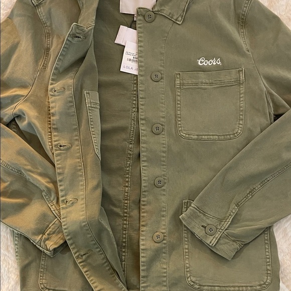 Lola Jeans Women's Utility Jacket in Olive Green - Picture 6 of 7